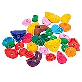 Amplia aplicabilidad: las piedras de escalada adecuadas para interiores y exteriores, son una gran adición a la pared del hogar, columpios, paredes de escalada de bricolaje, gimnasios en la jungla, rocas y equipos de juegos. Gran elección para regalo de cumpleaños de niños o regalo de Navidad.