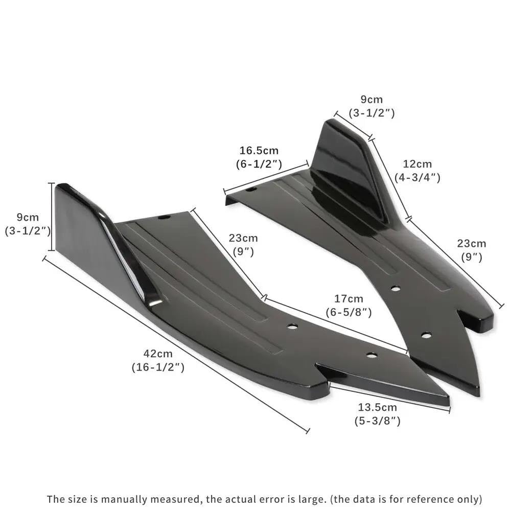 Side Skirt Rocker Splitters Diffusore Winglet Black Side Minigonne Rocker Extension Panel Splitter Lip Fit per Mustang Roush 2015