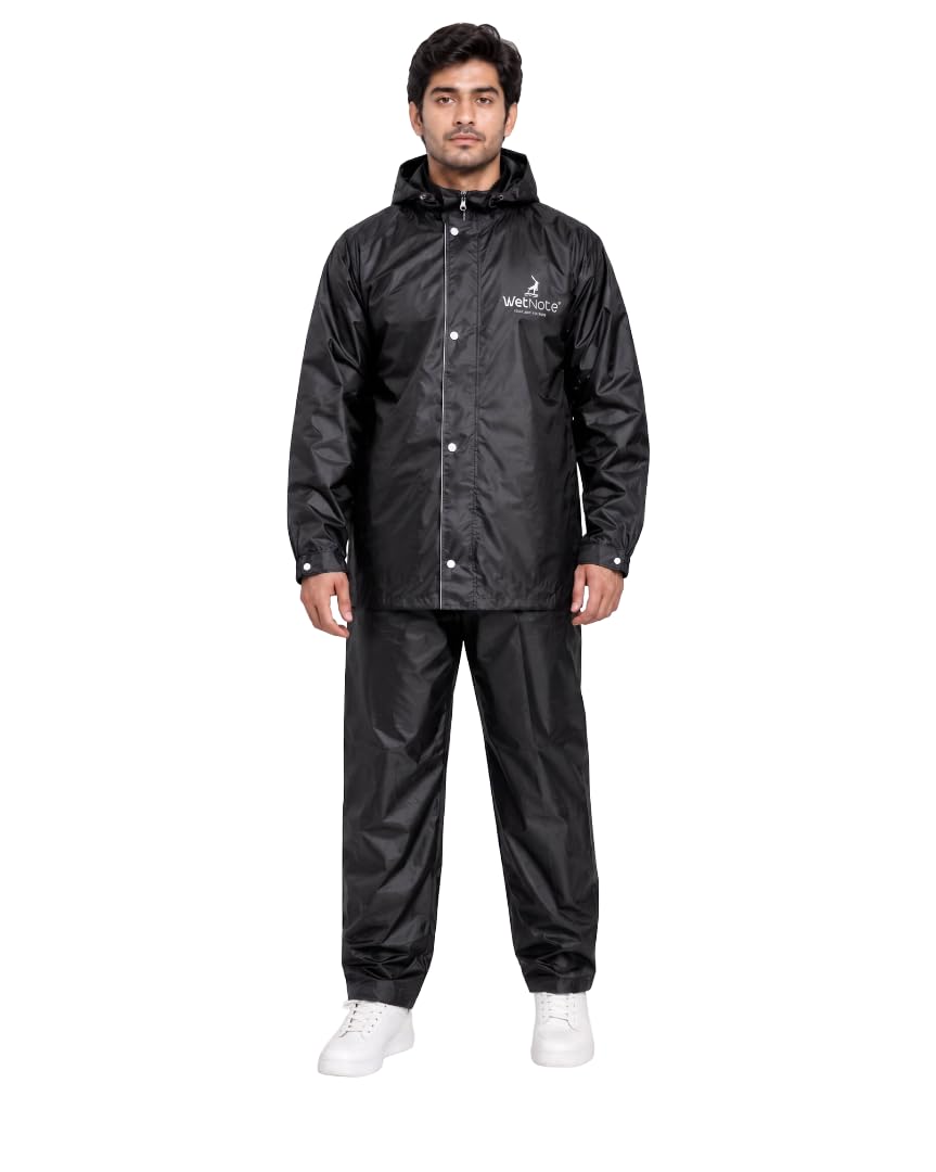 tagdo Rain Coat for Men Waterproof for Bike Rider with Zipper and Button and Adjustable Hood along with inner pockets | Rain Suit for Men & Women | Jacket & Pants with Carry Bag (2073)-picture-22