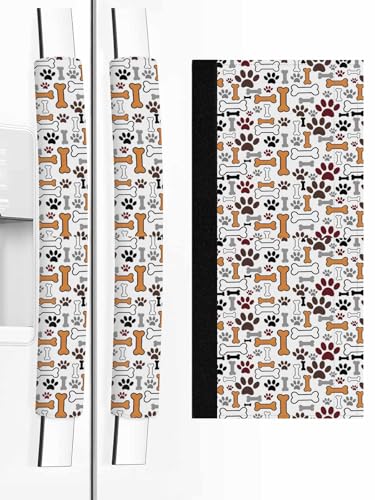Dog Claws Refrigerator Door Handle Covers Set of 2