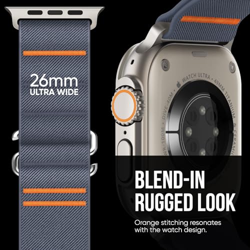 Image of Suitisbest Straps Compatible for Apple Watch Ultra 3 Strap 49 /46 /45 /44 /42 /41 /40 /38mm, Stretchy Nylon Sport Loop Strap with S-Hook for Apple Watch Ultra 3 /2 /1 SE3 Series 11 10 9 8 7 6 5 4【Band only】