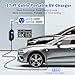 SubSun Portable EV Charger with NEMA 6-20 Plug, J1772 Electric Vehicle,16Amp,Adjustable Current/Delay Charging for 220V Level 1 Level 2 Car Charge (with NEMA 5-15 Adapter)