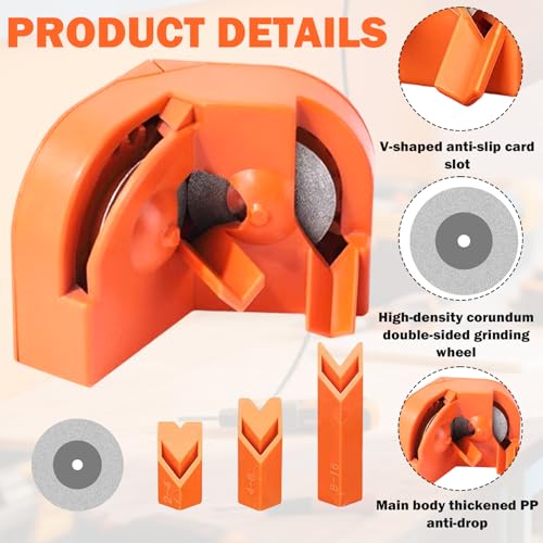 Drill Bit Sharpener Tool With Grinding Wheels,Drill Bit Sharpener For All Bits,Afilador De Brocas,Drill Sharpener,Drill Bit Sharpener,For All Bits 2 Extra Grinding Wheels