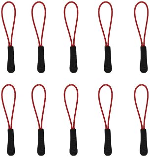 QOKLIYUI Cierre de cremallera con cordón reflectante. Accesorio para tirar fácilmente en la oscuridad. Equipamiento para exteriores con reflectante. Producto ideal para mochilas de camping.