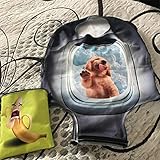 Travel Suitcase Cover Elastic Baggage Protectors, Chickwin Stretch Print Polyester Fabric Waterproof Dustproof Trolley Luggage Case Cover with Zipper Closure (Grinning Giraffe,XL(29-32in)) - Image 2