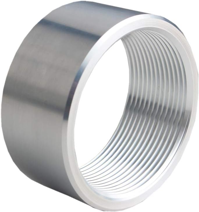 DEWHEL 2 Inch NPT Female Thread Aluminum Weld On Pipe Fitting Bung