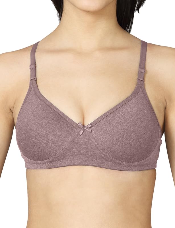 Image of VSTAR Jade Women's Soft Foam Padded Wire-Free Seamless Medium Coverage Bra | Convertible & Adjustable Straps | Polycotton Comfort | Breathable & Soft | Pack of 1