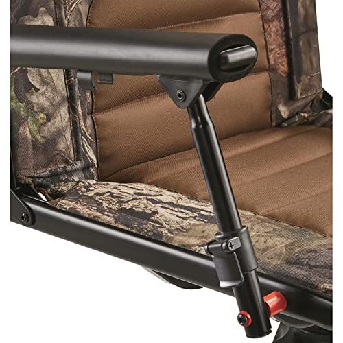 Bolderton 360 Degree Swivel Hunting Blind Chair With Armrests, 300 Lbs Capacity, Folding, Lightweight, Portable, Padded Cushion Hunting Seat, Mossy Oak Country Camo #TOP7