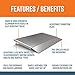 EZ-ACCESS TRANSITIONS 24 Inch Portable Self Supporting Aluminum Angled Entry Threshold Ramp Ideal for Uneven Surfaces or Single Step Rises