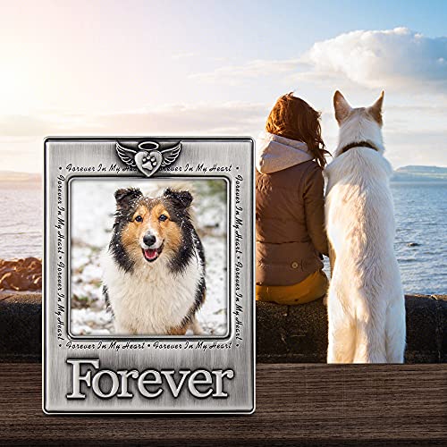 LASODY Forever In My Heart Never Leave My Heart Dog Cat Pet Memorial Picture Frame LASODY Forever In My Heart Never Leave My Heart Dog Cat Pet Memorial Picture Frame