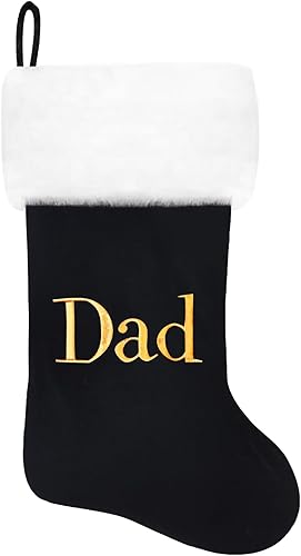 Miniatura 118 de Calcetines de Navidad bordados de 20 pulgadas con monograma, terciopelo rojo con puño de felpa blanca supersuave, adornos clásicos para decoración