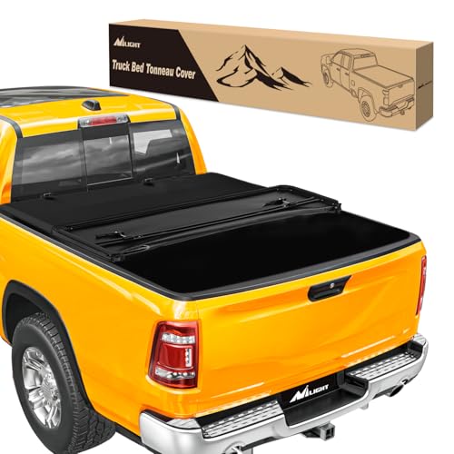 Nilight Soft Tri-fold Truck Bed Tonneau Cover Compatible with 2009-2025