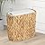 Trongee Boho Kitchen Trash Can with Lid,3.5 Gallon Automatic Small Rattan Trash Can,Slim Wicker Motion Sensor Garbage Can and Hamper 2 in 1 for Bathroom,Narrow Waste Basket for Office, Living Room