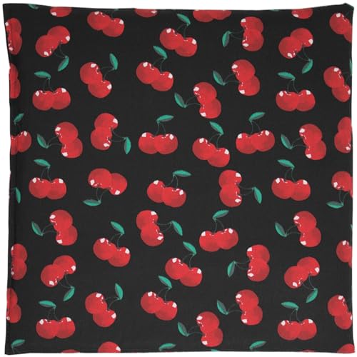 Cojín de semillas de uva, 24 x 24 cm, color negro cereza – pequeño cojín de granos como cojín térmico y compresa fría