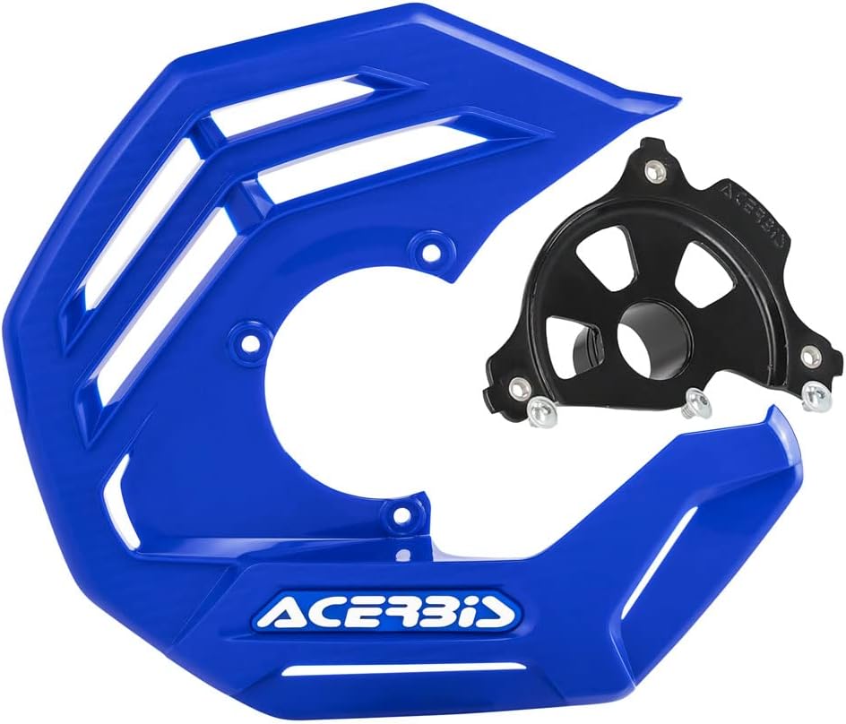 Acerbis X-Future Front Disc Cover with Mounting Kit YZ Blue with Black Mount
