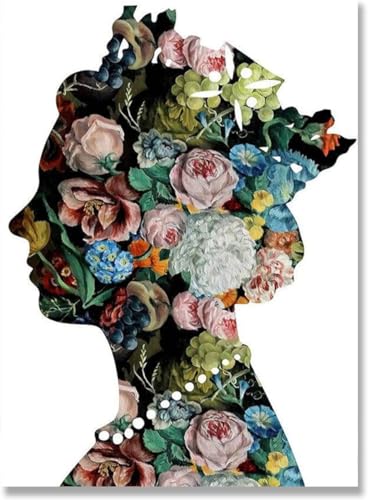 Peinture abstraite reine Elizabeth II impression sur toile haute définition 40x60