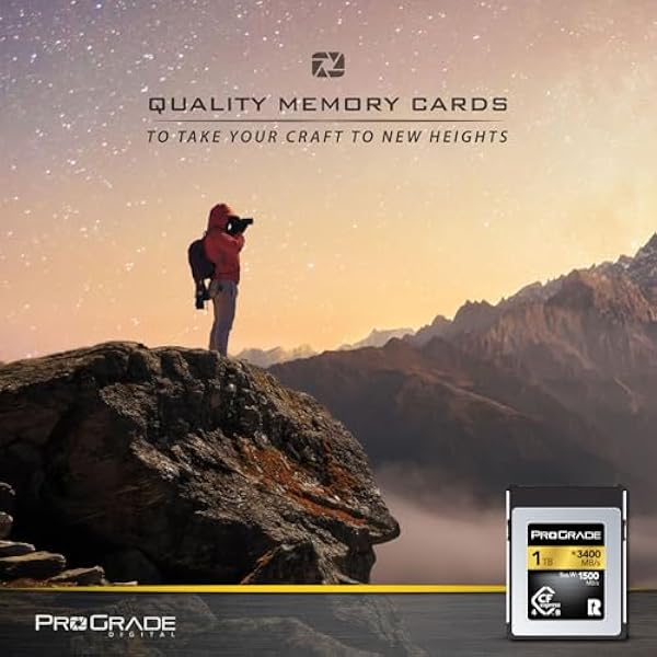 Карта памяти ProGrade Digital CFexpress 4.0 Type B объемом 1 ТБ (золотая)