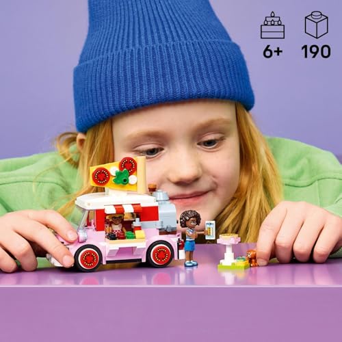 Friends Furgone delle Pizze Giocattolo - Gioco di Ruolo con 2 Mini Bamboline - Lego - Immagine 1