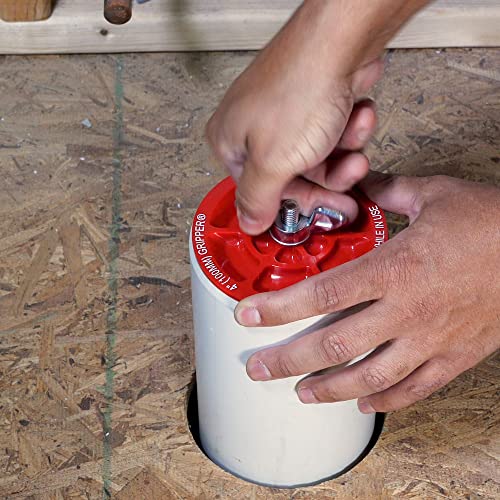 Oatey 33400 Mechanical End-of-Pipe Gripper Plug, 1-1/2 in., Red, 1 Count