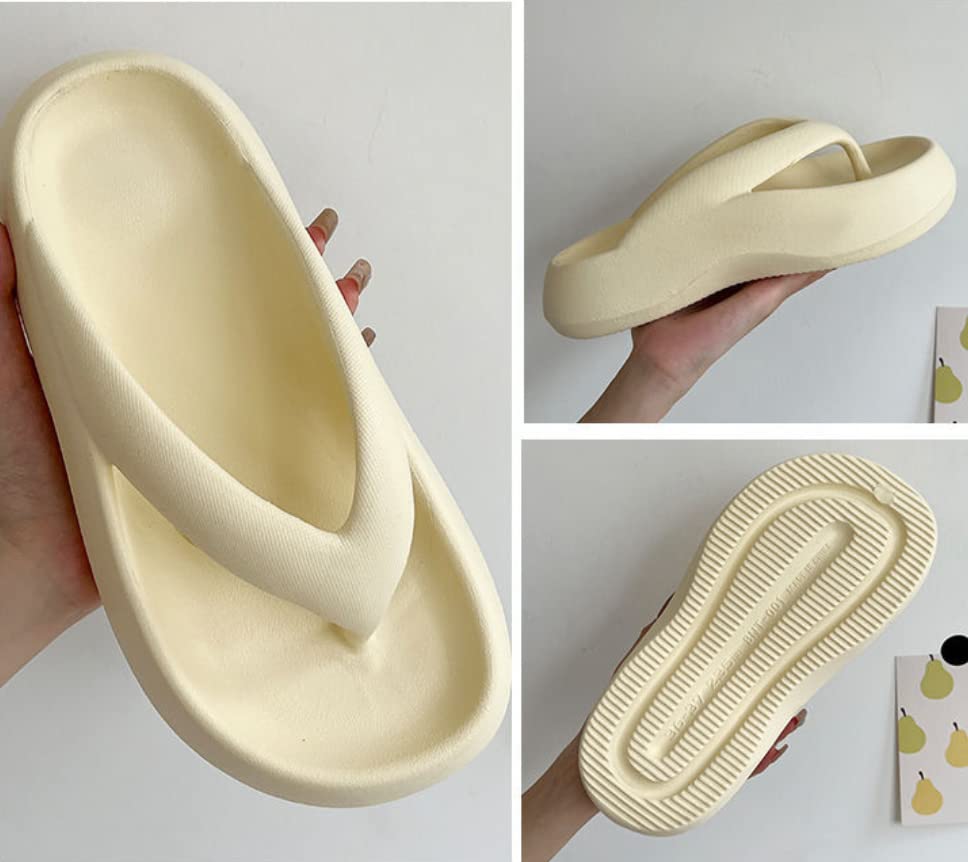 Unisex Adult Cloud Flip Flops Ladies Yoga Mat Walking Thong Sandals Non-Slip Soft Thick Sole Indoor and Outdoor Slides2