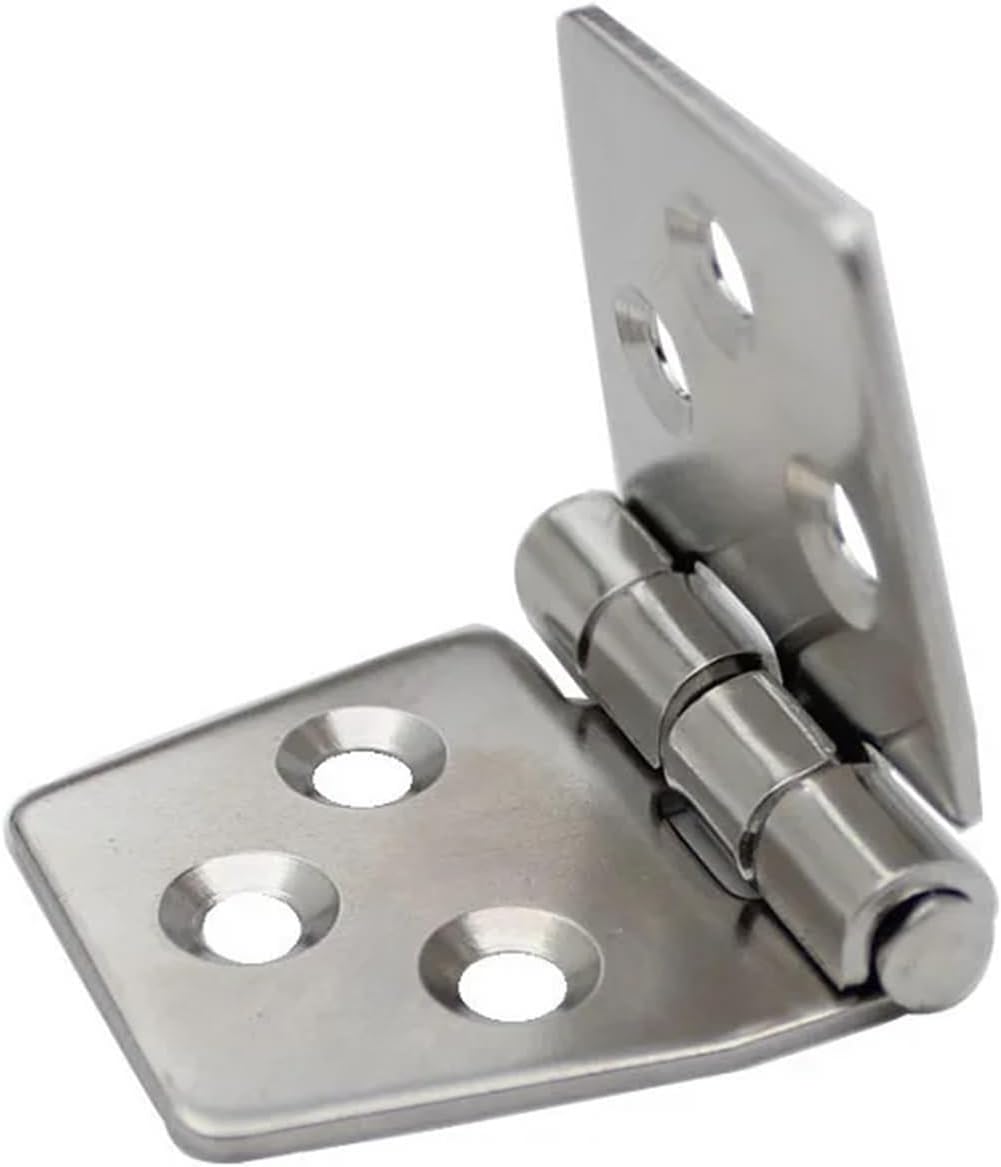 2PCS Door Hinge Stainless Steel Boat Hinge Strap Hinge for Boat Yacht 76 X 40 MM Rafting Boating Accessories