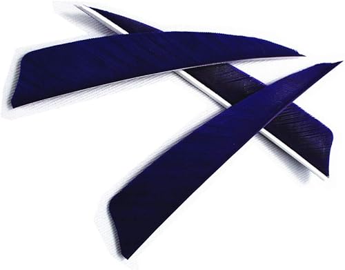 Miniatura 16 de Letszhu Paletas de pavo real de 4 pulgadas con flechas de tiro con arco para caza y tiro al blanco (paquete de 25)