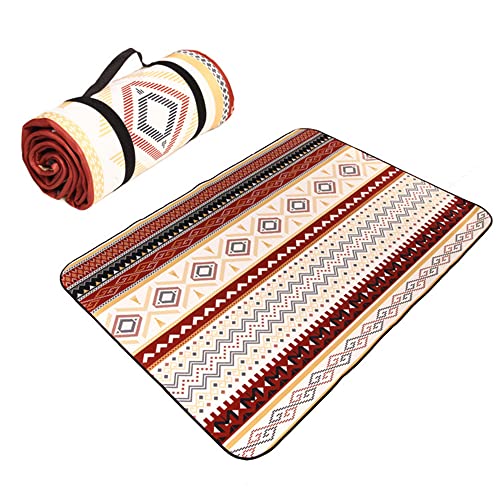 Tapis De Pique-nique Extensible - 200x150 Cm - Imperméable Oxford PVC - Pliable En Sac - Plage, Camping, Jardin