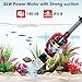 aiwrbwcey 36W Electric Gravel Cleaner for Aquariums, Automatic Fish Tank Vacuum for Water Change & Sand Cleaning, with Adjustable Telescopic Pole for Large Tanks