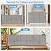 Upgrade 120 inch Retractable Baby Gates, EZIGO Extra Wide Baby Gate for Large Opening Extra Long Mesh Gate for Kids or Pet Dog Gate Child Safety Gate for Stairs Hallways Doorway Indoor Outdoor, Gray
