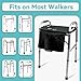 Topdatry Walker Tray for Folding Walker, Tray for Walker for Seniors Detachable with Cup Holder, Foldable Walker Accessories for Elderly,Tray Table Fits Most Standard Walkers