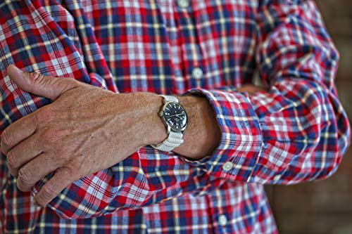 Da Luca Braided Nylon Perlon Watch Strap - White (Pvd Buckle) : 18Mm #TOP1