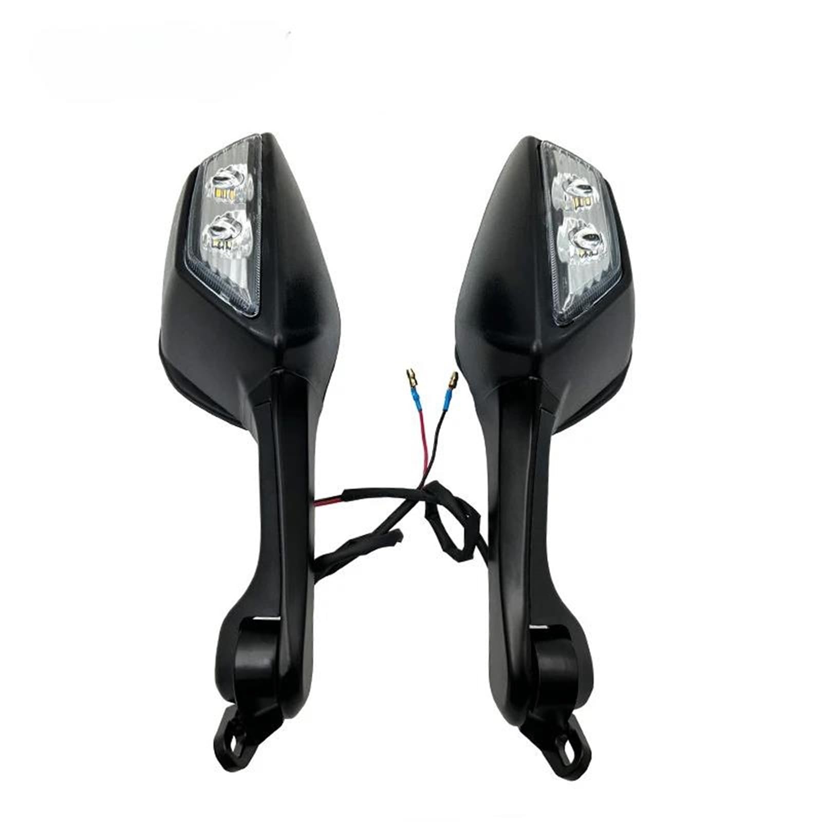 Espejo de moto para 600 ZX-10R que elimina puntos ciegos con luces intermitentes