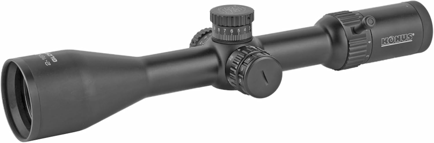 KONUS Glory Riflescope | Fully Multi-Coated Optics for Hunting & Shooting | Locking Turrets, Illuminated Reticle, Long Eye Relief, Side Parallax Wheel, Removable Zoom Lever & Sunshade