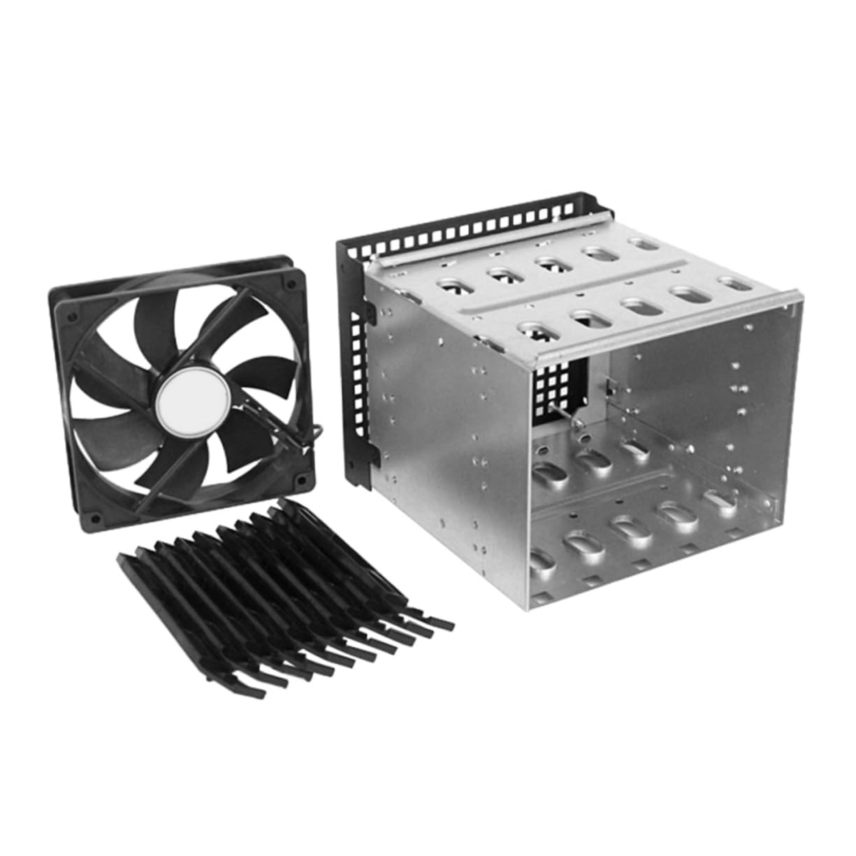 Generic Enclosure 5.25 to 3.5 Inch Conversion Heat Dissipating Bracket for Computer Case Mounting