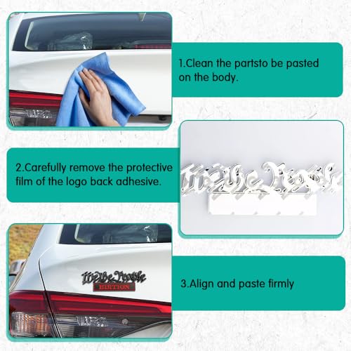 Image of We The People Edition Emblems, Car Exterior Emblems Badge 3D Sticker Decal, 3D Fender Badge Decal, 3D Fender Badge Decal Car Truck Replacement, Fit for All Cars