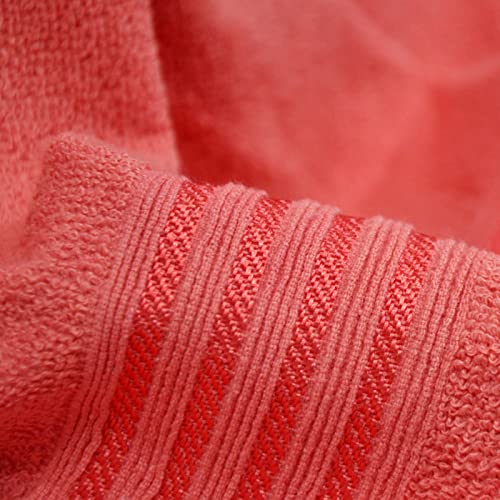 Image of Divine Casa 500 GSM Cotton Towel for Bath Large Size |Super Soft and Super Absorbent Bath Towels for Men & Women - Pack of 1 (140x70 CM, Ferrari Red)
