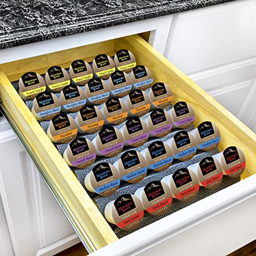 Lynk Professional® Coffee Pod Tray 6-Tier Heavy Gauge Steel Drawer Organizer for Kitchen Cabinets, compatible with Keurig K-Cup pods, Silver Metallic by LYNK PROFESSIONAL - Used condition - US$6.58