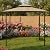 Garden Winds Replacement Canopy Top Cover for The Aldi Gardenline Belavi Shoprite Grill Gazebo - Standard 350 (Will not fit Any Other Model) - Top Tier 34" x 21", Bottom Tier 96" x 60"