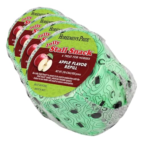 Image of Jolly Pets Horsemen's Pride Treat Refill for Stall Snack Holder Apple (Pack of 4)