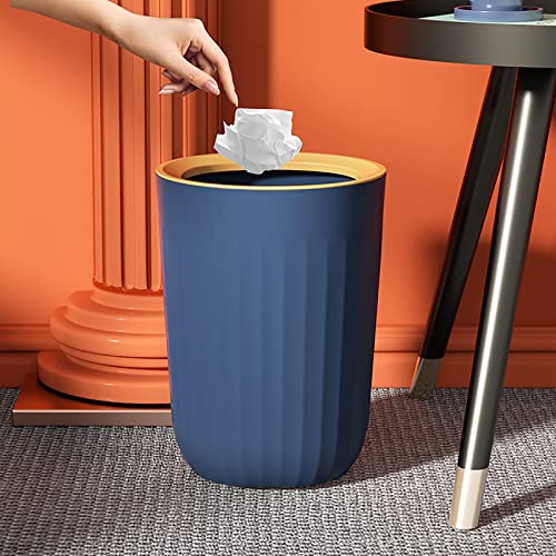 Poubelle sans couvercle plastique rond avec anneau pression vert 11,3 l - 7