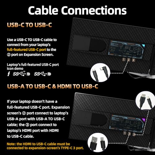 Image of Laptop Screen Extender 15.6 inch 120% sRGB - FHD 1080P IPS Dual Laptop Monitor Extender with Detachable Screen, Second Monitor for 13 inch-17.3 inch Laptops, Plug-Play for Windows Mac Android Chrome