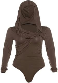 mingxinshangdian Mature Beautiful Confident High Street Travel Cool Personality Women's Hooded Jumpsuit