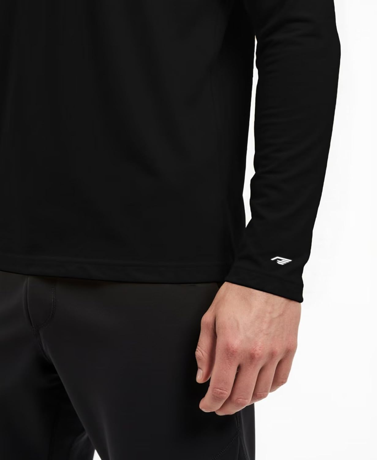 Long Sleeve Athletic Shirt Men Moisture Wicking Outdoor T-Shirt Dry Fit Running Tshirt Base Layer Tee Fitted - Image 4