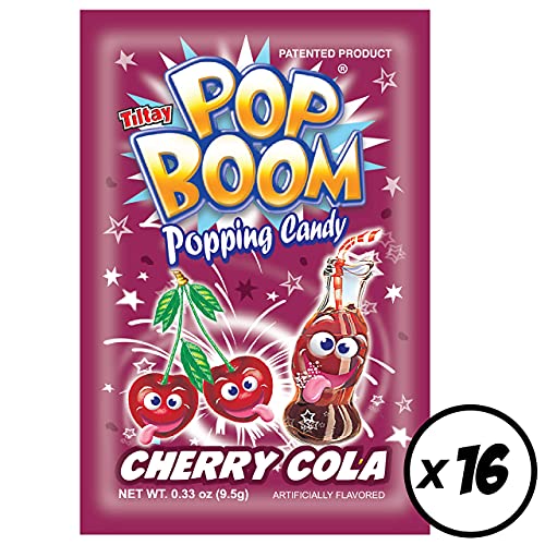 Tiltay Pop Boom Popping Candy – 16 Packs (Cherry Cola) #TOP1