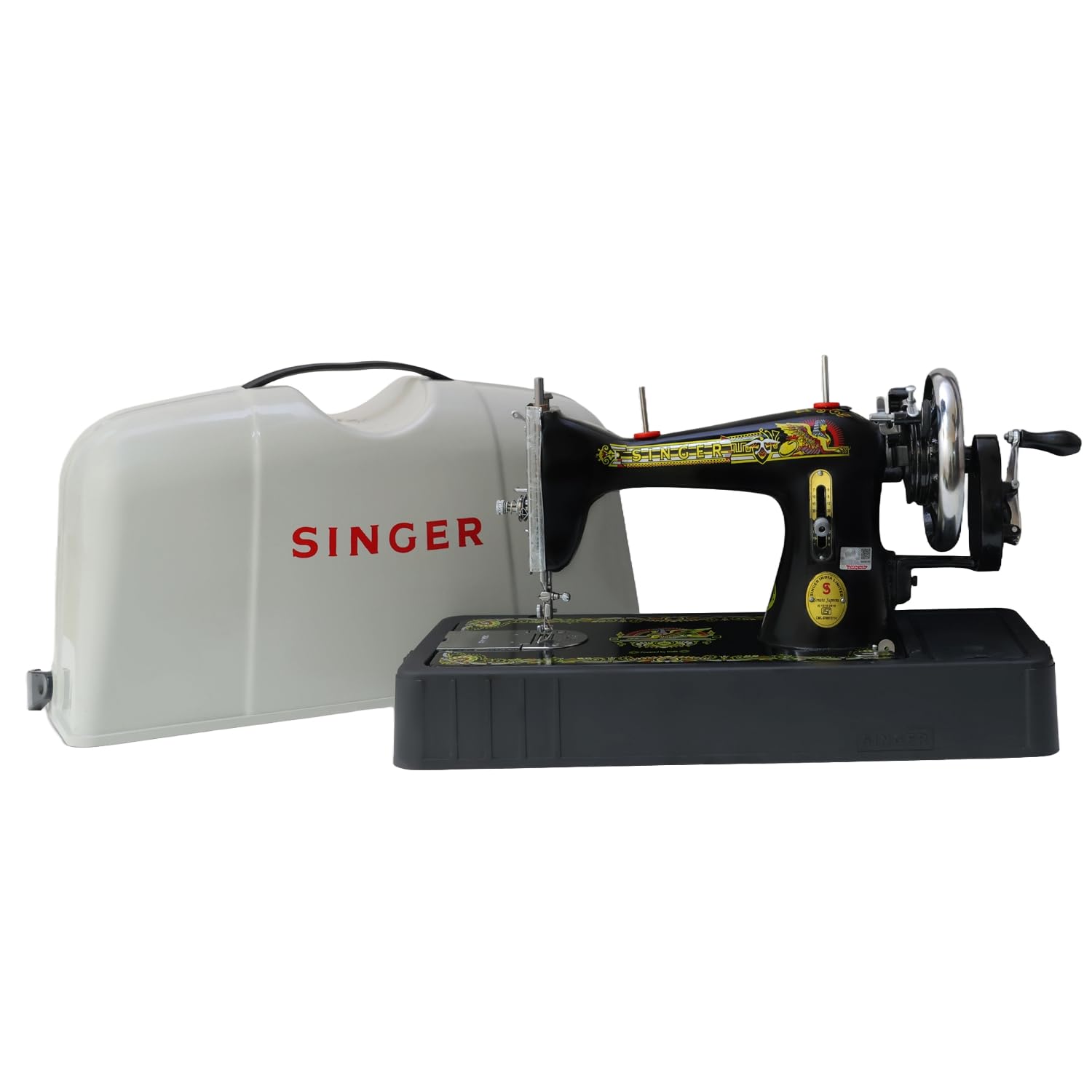 singer black sewing machine sonata supreme unit pack with free body cover | smoothest fly wheel | double sealed ball bearings technology-first time in world