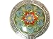 Green Floral Purse Hanger (Green/Silver)