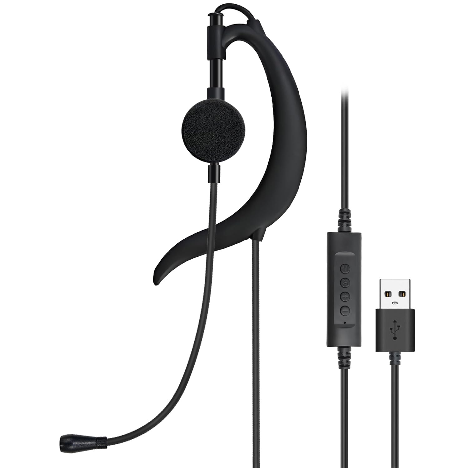 USBヘッドフォン 有線 マイク付き 音量調整可能 USB端子 イヤホン有線 Amazon.co.jp: イヤホンUSB接続 ノイズキャンセリングマイク付き 有線