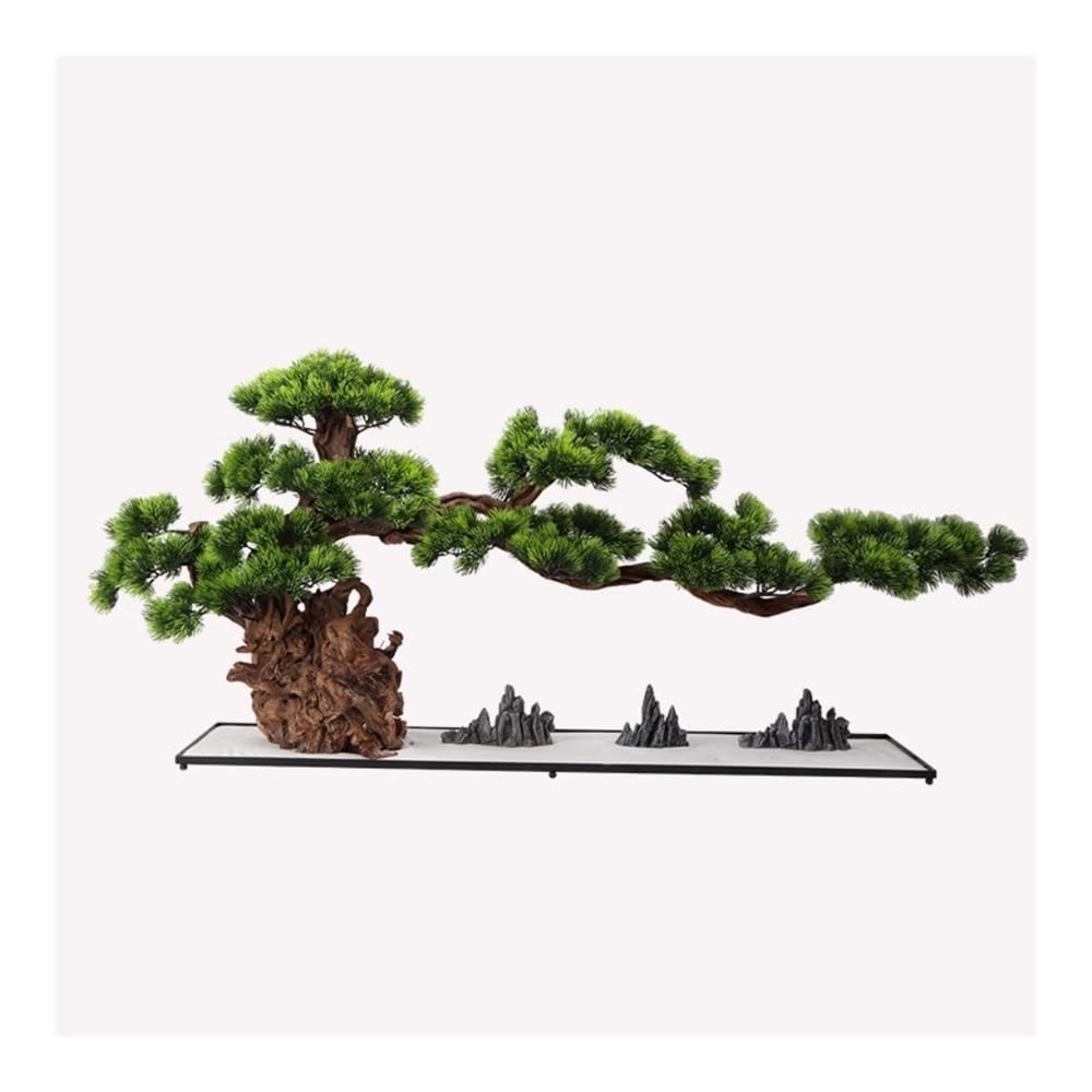 WOTZOV Artificial Plants, Large Artificial Pine Tree, Faux Bonsai For Home/Hotel Decor, Modern Zen Style,Home Decor