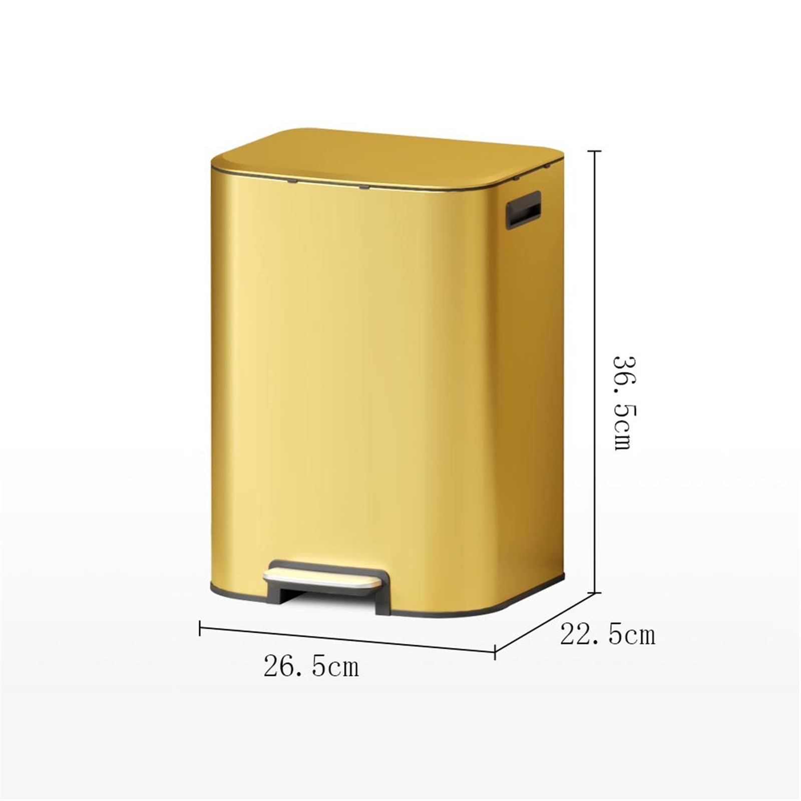 Cubo de basura y residuos para interiores de cocin Botes De Basura Accionados Con El Pie for Oficinas Y Cocinas Comerciales bote de basura(Silver)