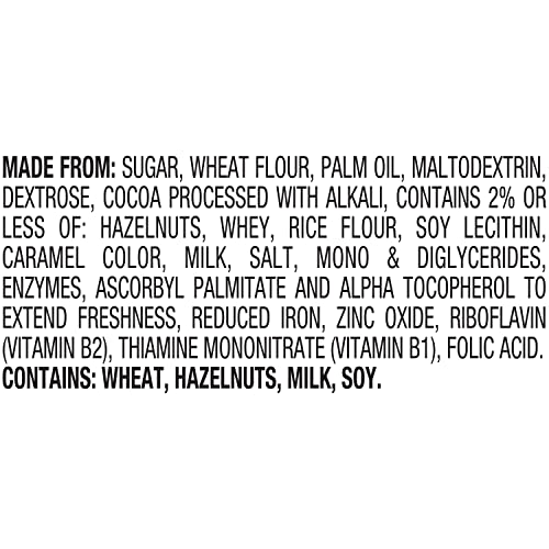  Pepperidge Farm Pirouette Cookies - Chocolate Hazelnut Crème Filled Wafers - Perfect Snack for Cookie Lovers - Rich Cho